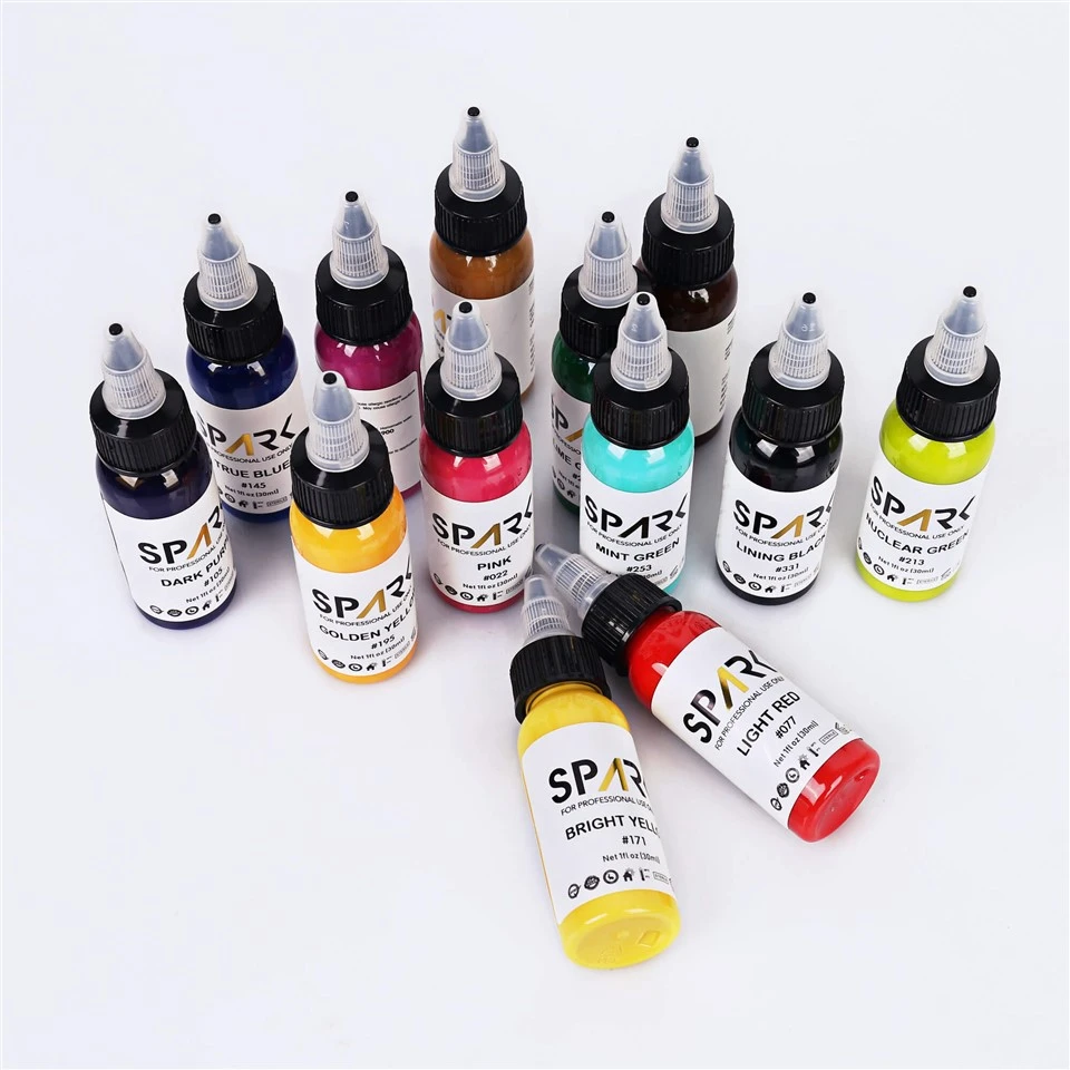 Premium Organic Tattoo Ink Set-Liquid Permanent Ink For Tattoo Artists & Body Art
