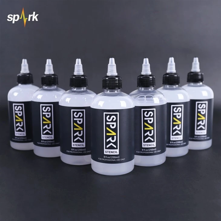 SAPRK 8 FL OZ (250 ml) Professionaalne kiire kuiv non - tuhmudes sujuva tätoveeringu ülekande šablooni geeli tätoveeringukunstnikele