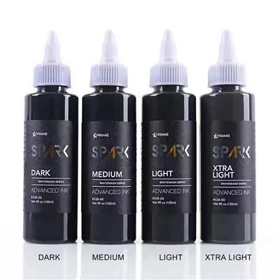 Kõrge - kvaliteet Spark uusim 4oz*4 lubivatsi komplekti veekindlaid ajutisi tätoveeringutärvid