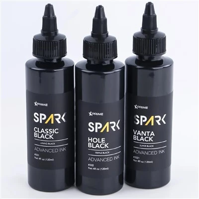 Ohutu sertifitseeritud professionaalne orgaaniline must tätoveeringutint 240 ml (8 untsi) kehakunsti tätoveerimiseks
