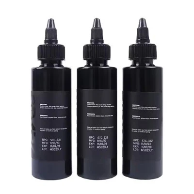 Spark Custom Wholesale China High - lõpp 4 oz 120 ml värvi pigmendi keha nahavärv hämmastav oem must tätoveering tint