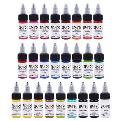 Spark Wholesale kohandatud 0. 5 oz 15 ml mittetoksiline PMU vegan Ajutine kosmeetiline professionaalne õlipõhine tätoveering tint