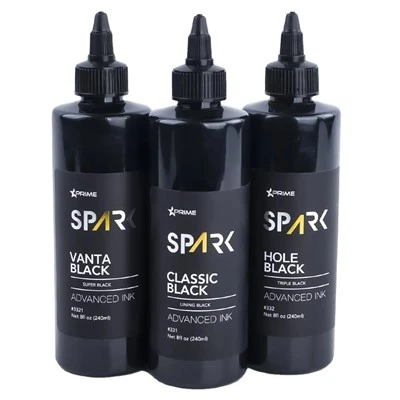 Hulgimüük 8oz 240ml Premium tätoveeringu tindi komplekt kohandatud must orgaaniline vedelik Kvaliteetne püsiv funktsioon