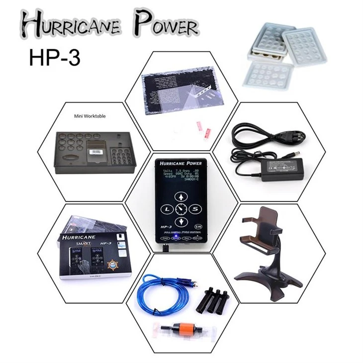 Hurricane Tattoo Supplies Tattoo Power Device Tattoo toiteallikas Digital