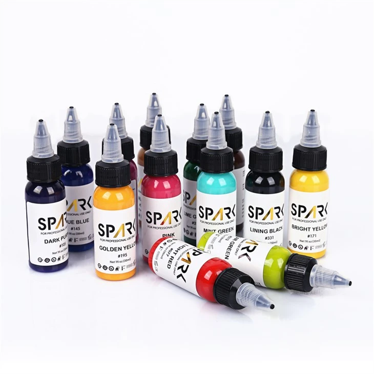Pigments Tattoo Ink Spark Tattoo Ink Professionaalne komplekt
