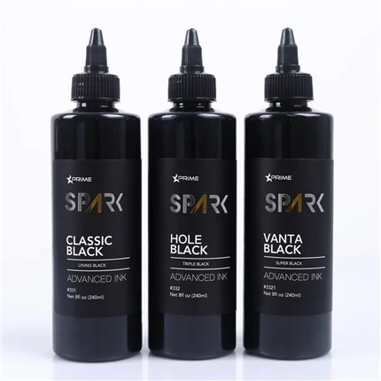 8OZ Black Ink Series Classic Black Lining Black Spark Tattoo Ink Professionaalne tätoveeringutindi ekraan