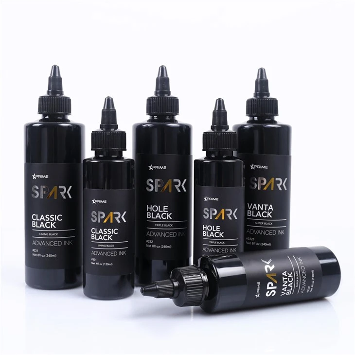 Super Black 8OZ Black Ink Series Vanta Black Spark Tattoo Ink Tattoo Ink Komplekt