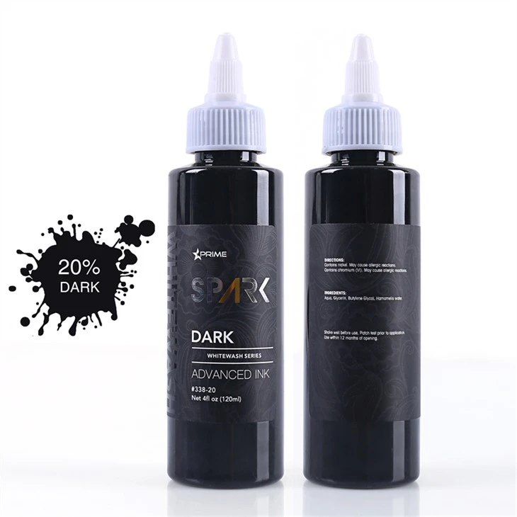 Tattoo Ink Set Professionaalne valge pesukomplekt Spark Tattoo Ink