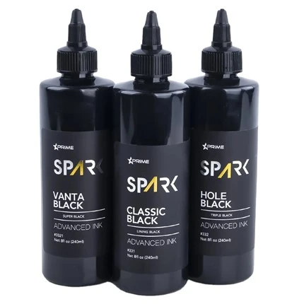 Tattoo Ink 8 Oz Super Black Black Ink Series Vanta Black Spark Tattoo Ink Tätoveeringutindi komplekt